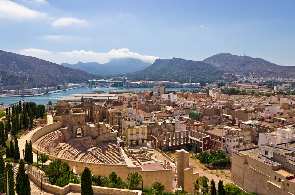 Roman Amphitheater in Cartagena, Spain